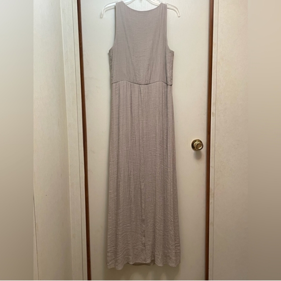 Gown Maxi Dress Sweeping Rayon-blend - Picture 4 of 10